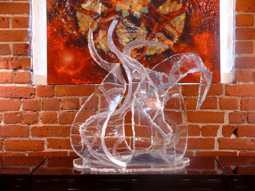 American Freeform Lucite Abstract Sculpture