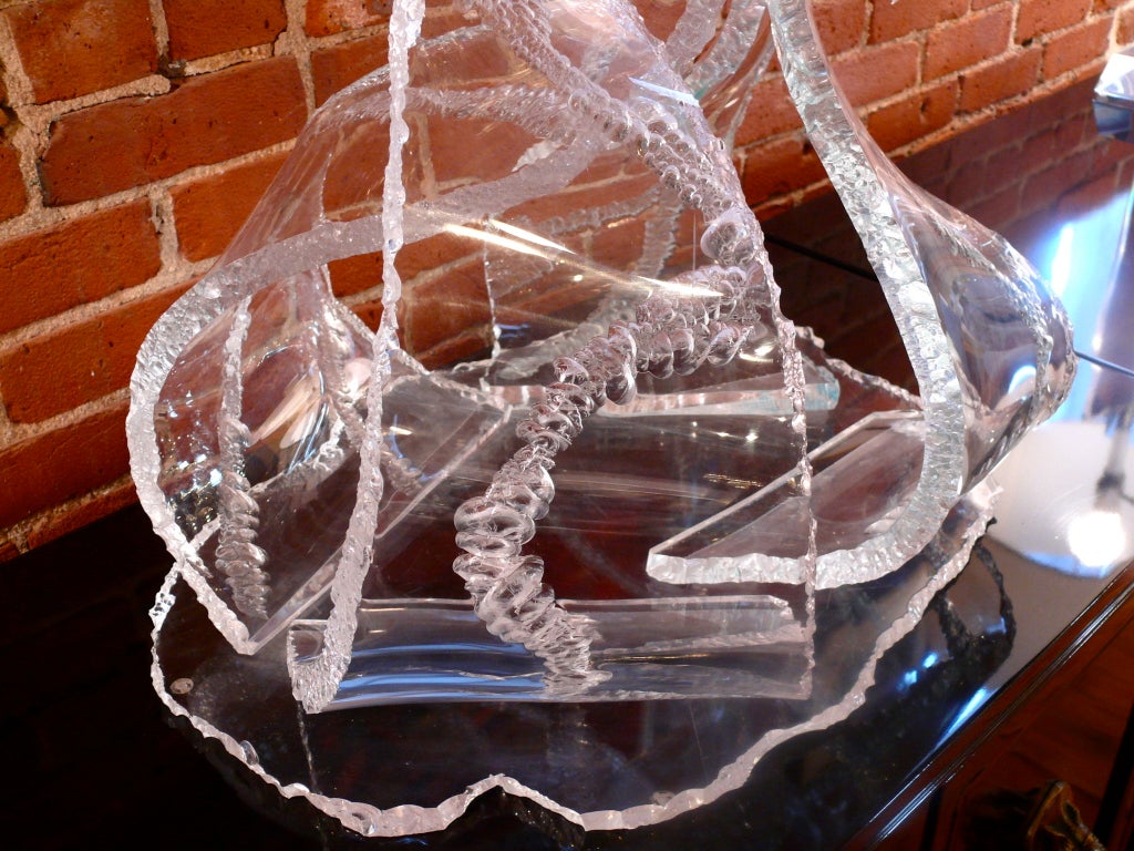 Freeform Lucite Abstract Sculpture 1