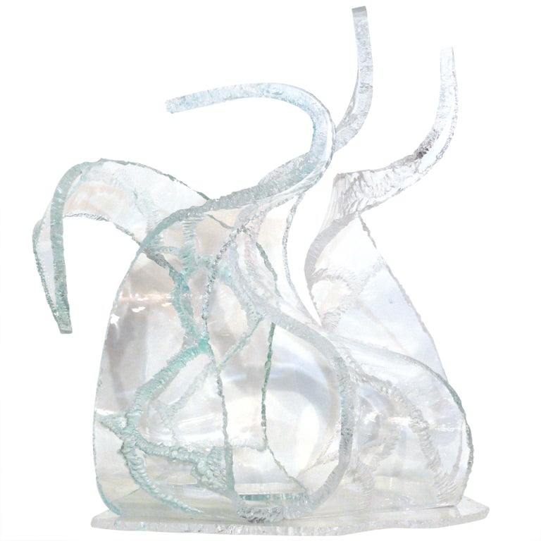 Freeform Lucite Abstract Sculpture