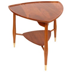 Tiered Walnut Side Table