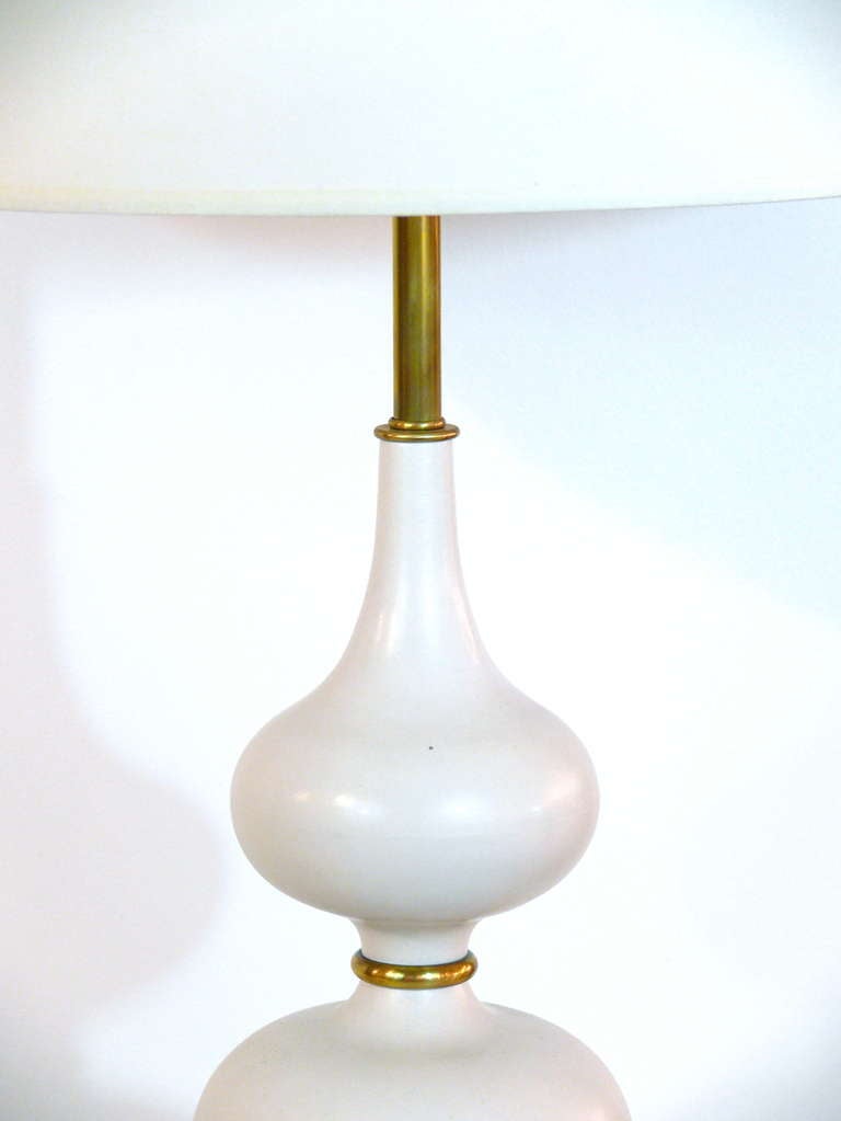 Gerald Thurston Triple Gourd Table Lamp In Excellent Condition In New York, NY