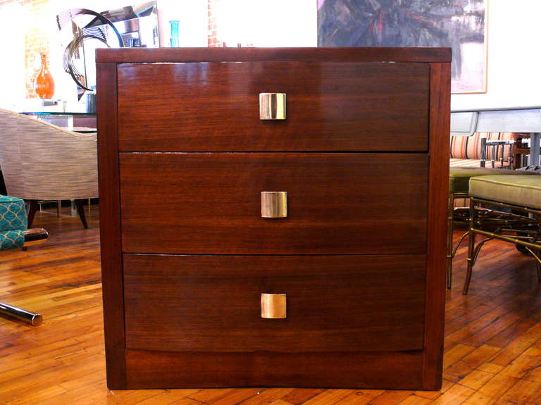 Pair of Modernage BowFront Chests at 1stDibs