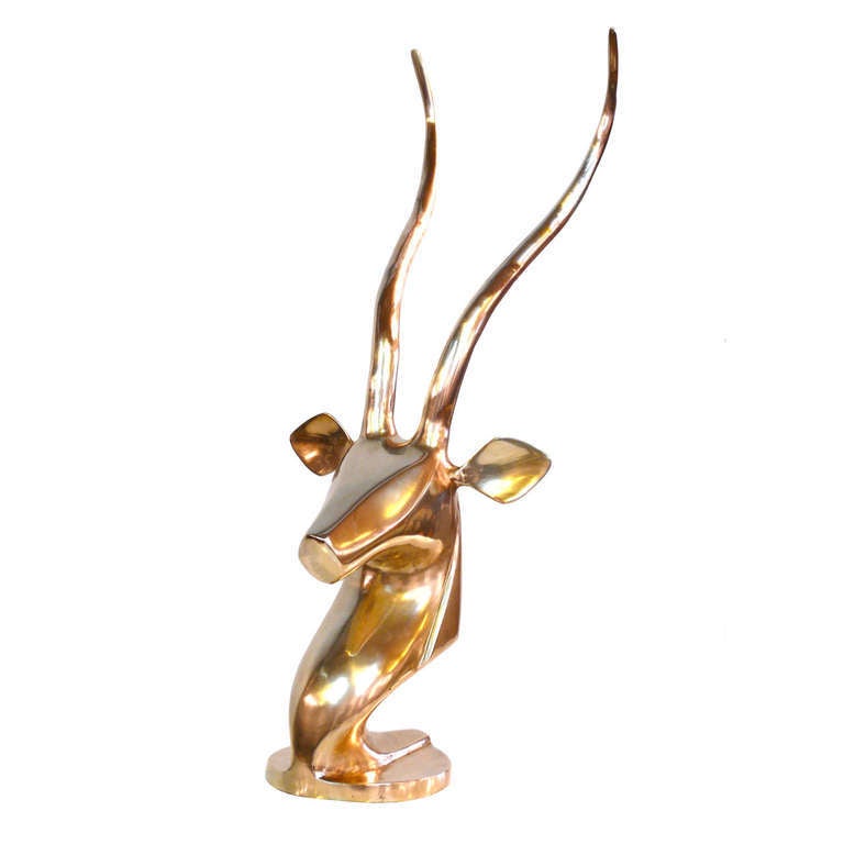 Monumental Brass Gazelle Head