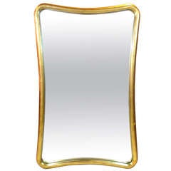 Biomorphic Gold Leaf Mirror