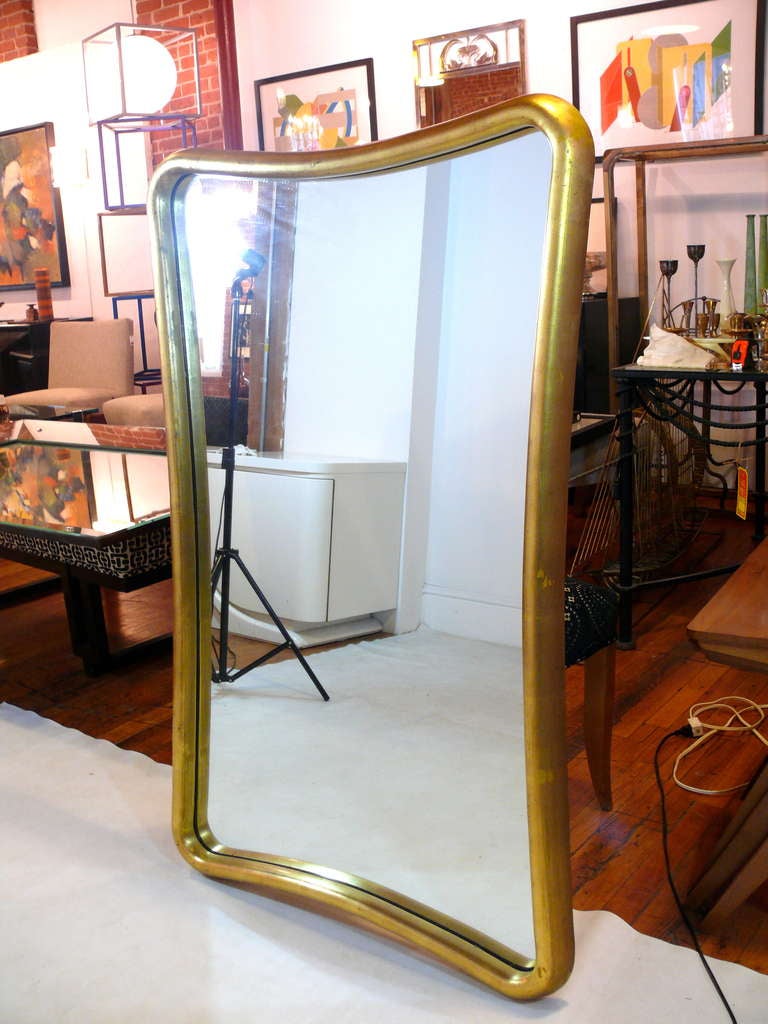 20th Century Biomorphic Gold Leaf Mirror