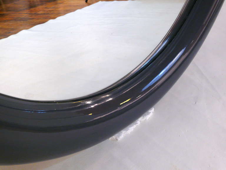 1970s, Lacquered Mirror in the Manner of Karl Springer 2