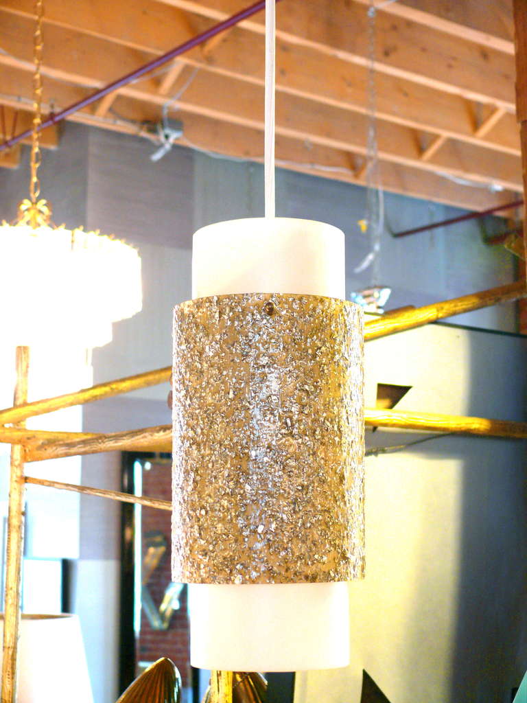 Pair of Cylindrical Pendant Lights