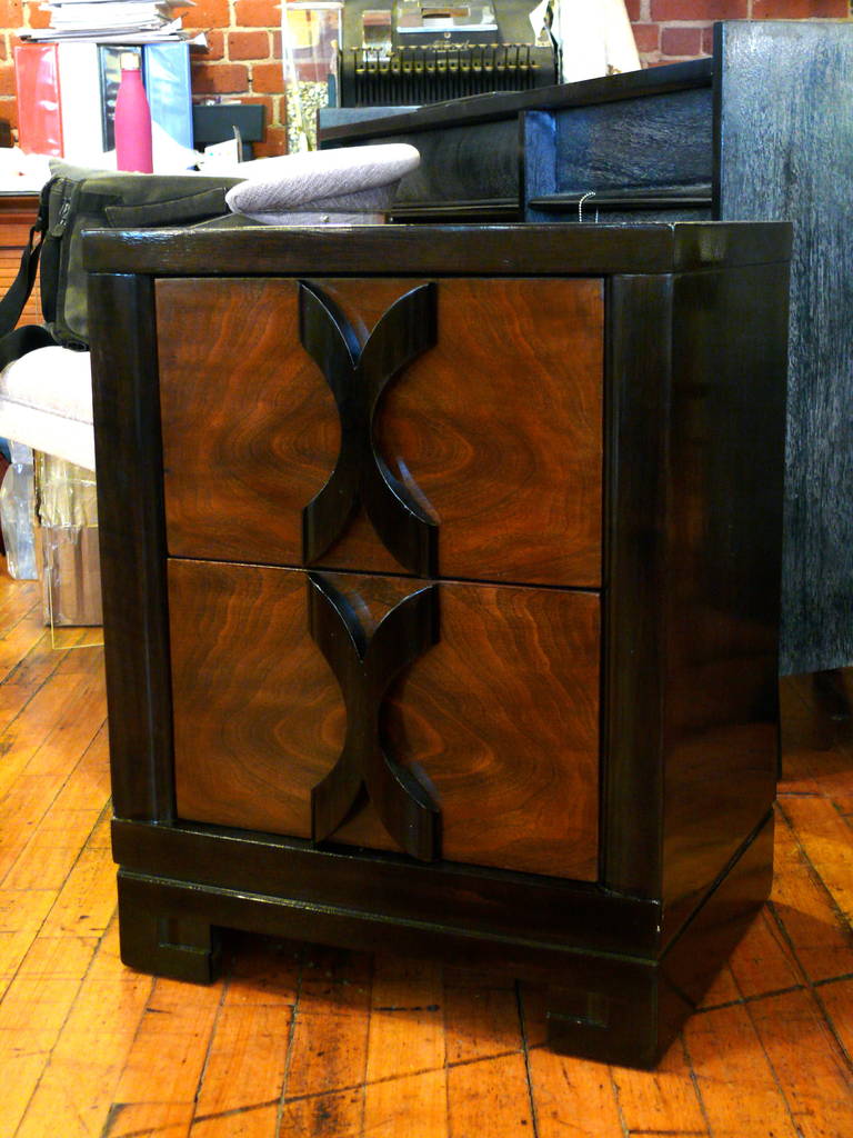 Mid-20th Century 1940s Nightstands in the Manner of James Mont For Sale