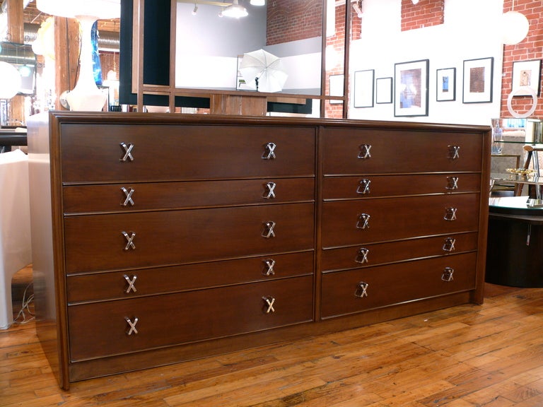 American Paul Frankl Ten-Drawer Dresser or Credenza