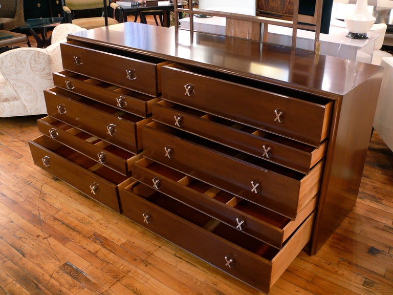 Mid-20th Century Paul Frankl Ten-Drawer Dresser or Credenza