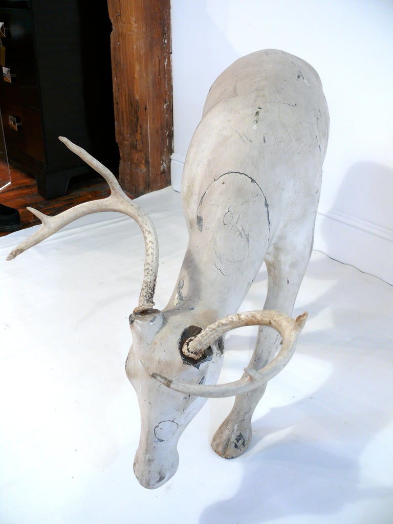 Life Size Hand Carved Deer/Reindeer 1