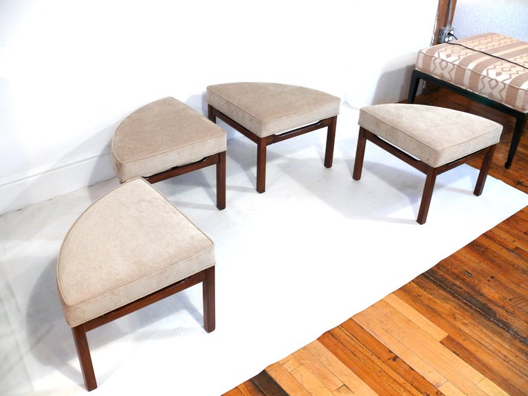 Mid-20th Century Mid Century Upholstered Sectional Ottoman/Cocktail Table