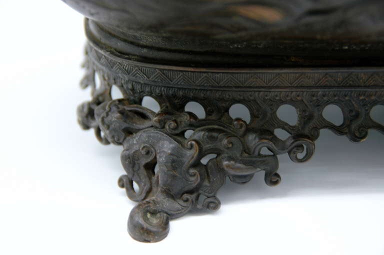 19th Century Japanese Bronze Jardiniere or Hibachi In Good Condition In NYC, NY