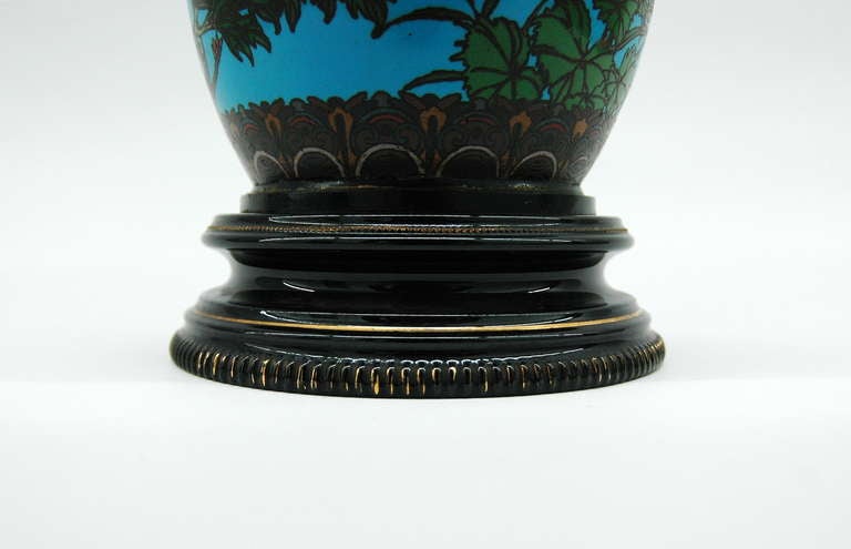 Cloisonné-Öllampe von Theodore Deck 3