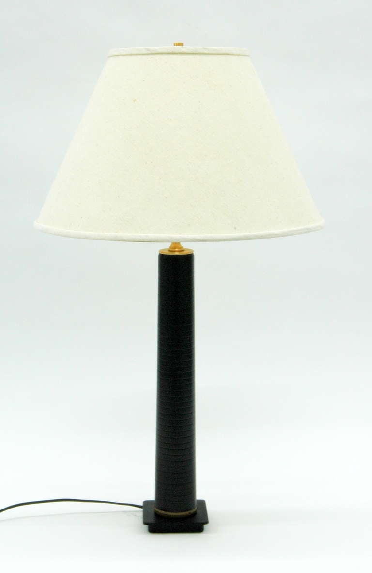 Vintage Thread Spool Table Lamp