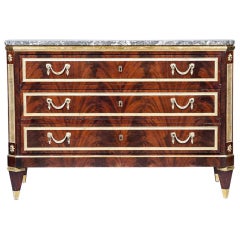 Neo-Classical Style Mahogany and Gilt-Bronze Chest