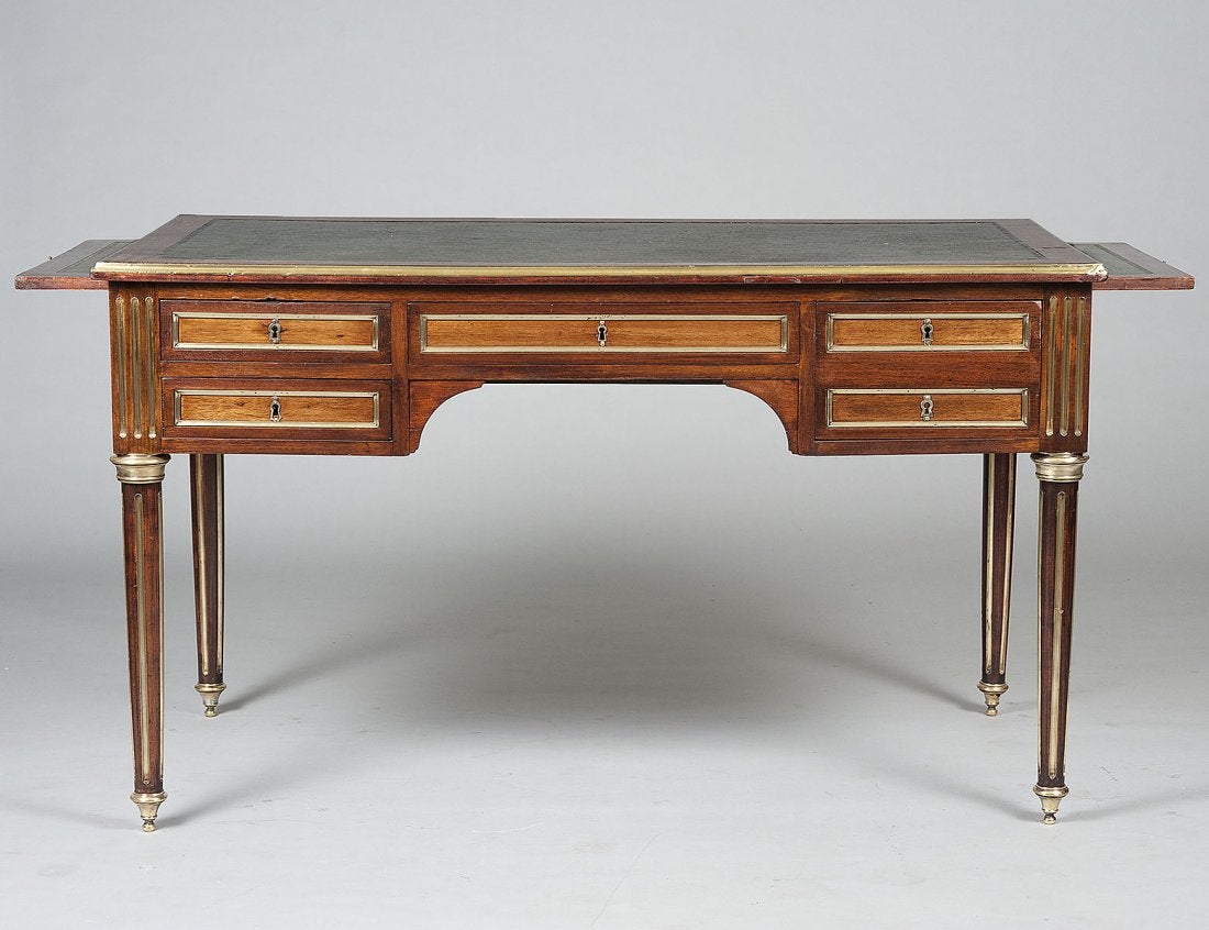 Neo-Classical Style Writing Desk with Leather Top