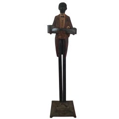 'Butler' Umbrella or Cane Stand in Painted Metal, Early 1900s 5