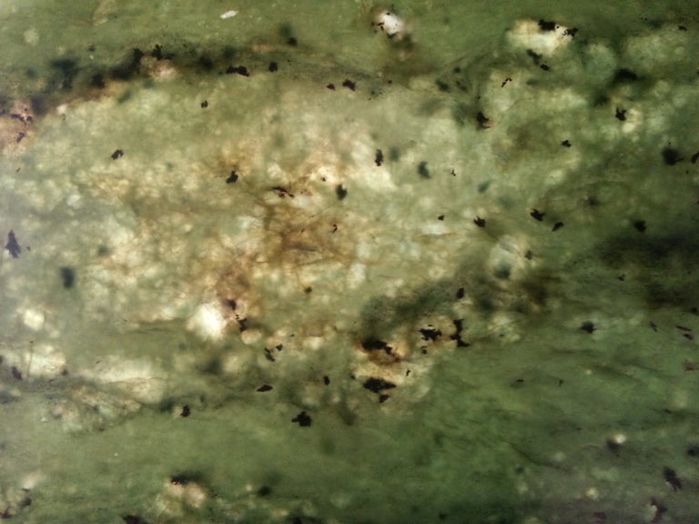 Jade Serving Tray with Sterling & Ivory Handles, circa 1920