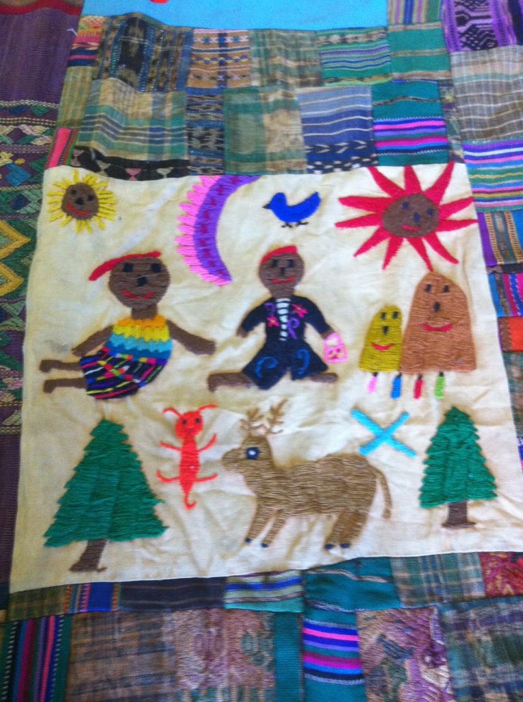 Unusual Quilt or Throw Rug In Good Condition For Sale In NYC, NY