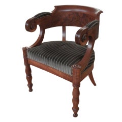 Fine Walnut Desk Chair, circa 1830