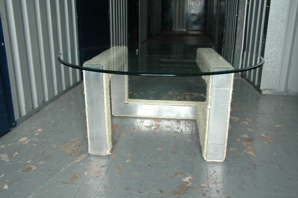 metal table base for glass top