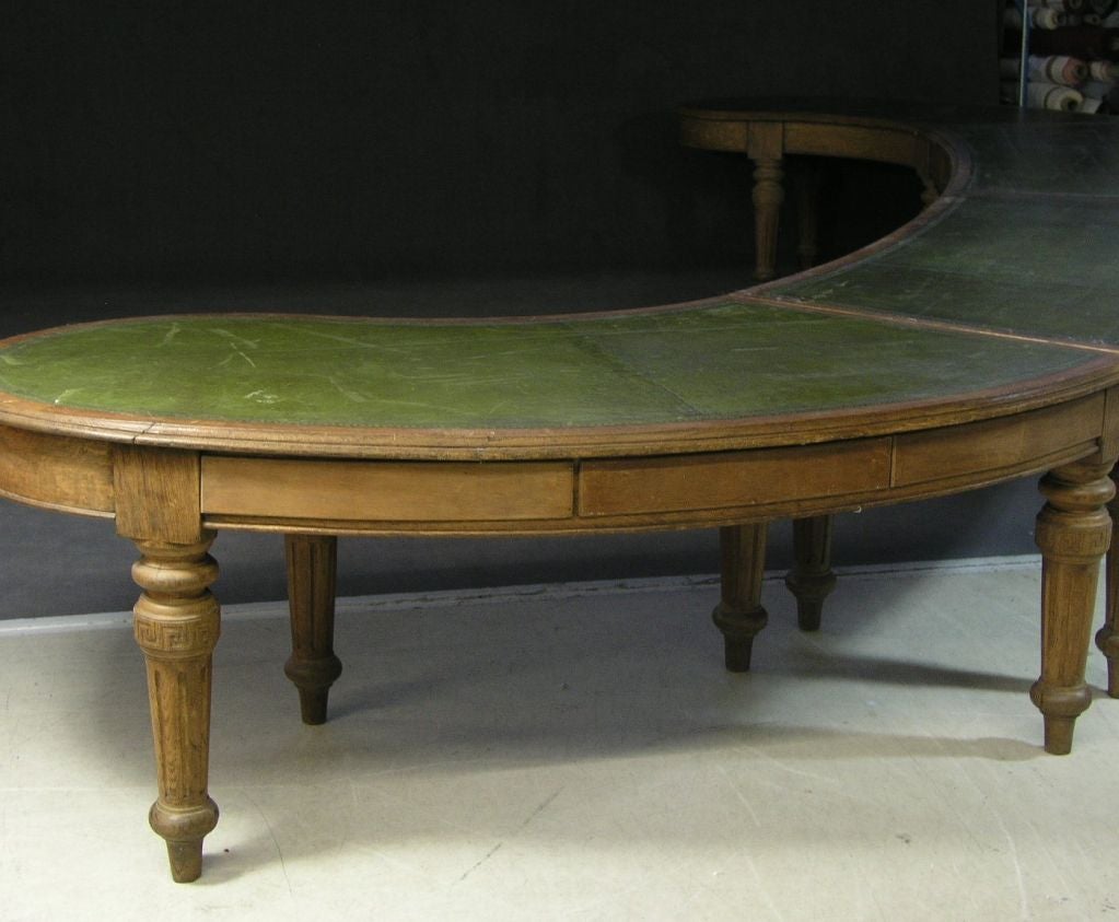 English Monumental Library Table from a Barrister's Office **Sat Sale - 50% OFF**