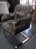 Upholstered Milo Baughman Armchair