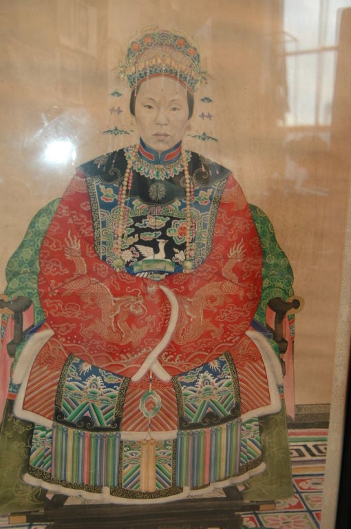 Paper Chinese Ancestoral Portrait