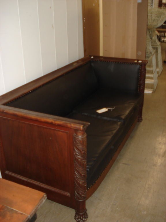 American Classical Revival Sofa in Mahogany