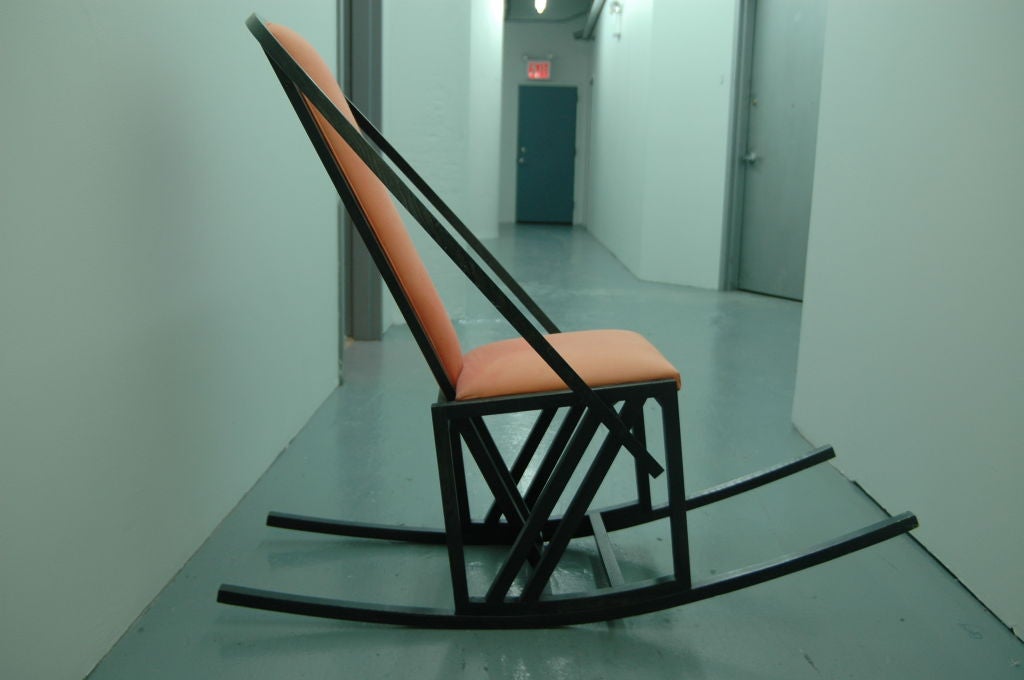 A Rocking Chair in the Memphis Design Style of Michele de Lucchi at ...