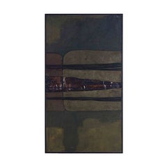 A collage--oil on canvas by Senen Ubiña