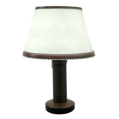 Important Table Lamp with Original Shade by Dupré-Lafon for Hermès