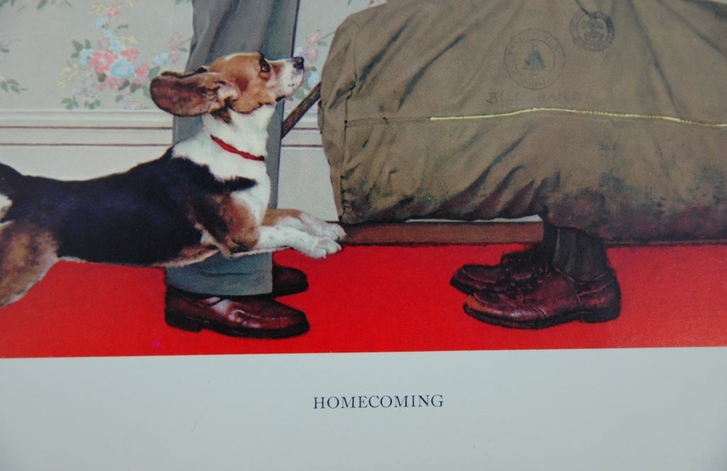 Set of five prints after Norman Rockwell In Good Condition For Sale In NYC, NY