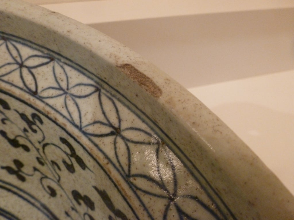 Chinese Large Blue and White Ceramic Bowl