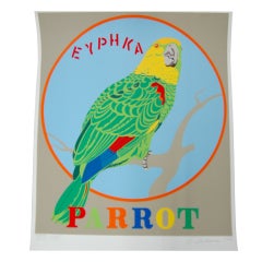 Vintage Robert Indiana "Parrot" Screen Print