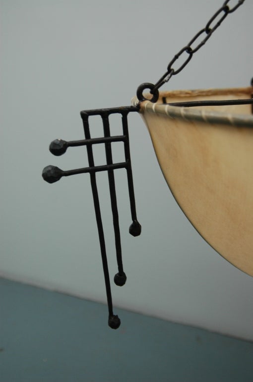 International Style Weiner Werkstätte Hanging Light