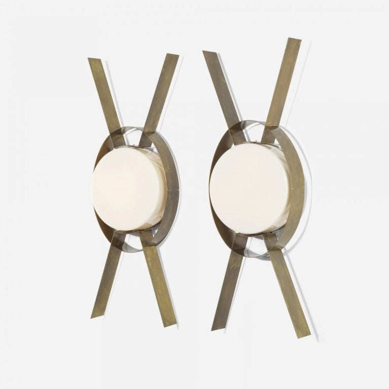 Pair of Wall Lights, attributed to Gio Ponti
