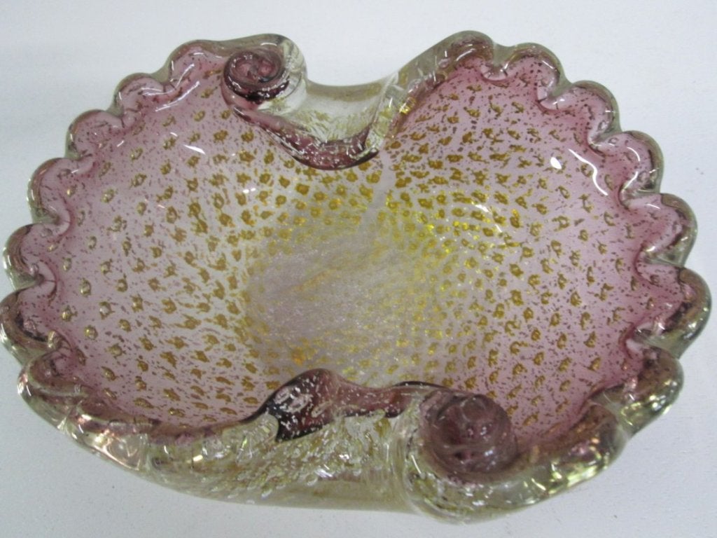 Fine Murano Bullicante Shell Dish