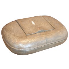 R&Y Augousti Desktop Box in Shagreen