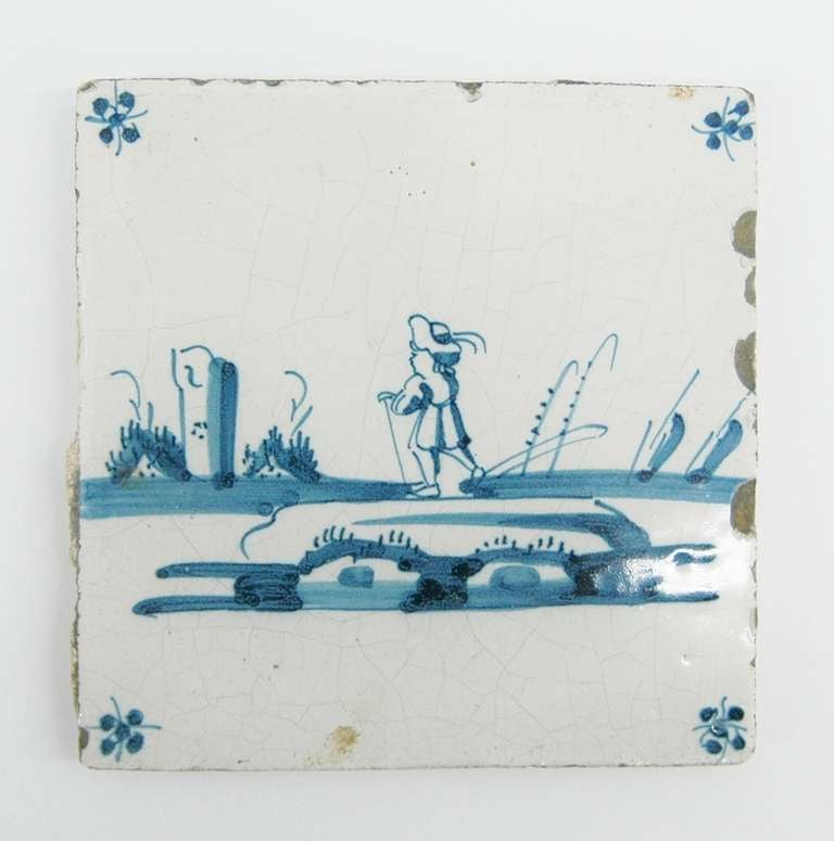 Dutch Group of Early Delft Tiles