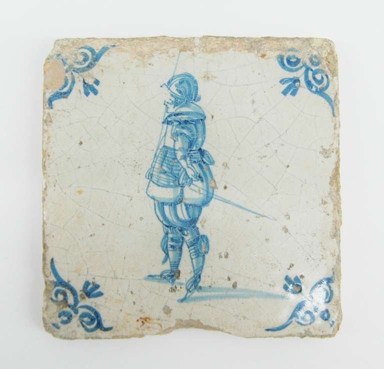 18th Century and Earlier Group of Early Delft Tiles