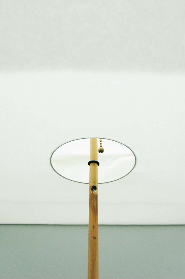 Japanese Pair of Noguchi Akari Bamboo Floor Lamps