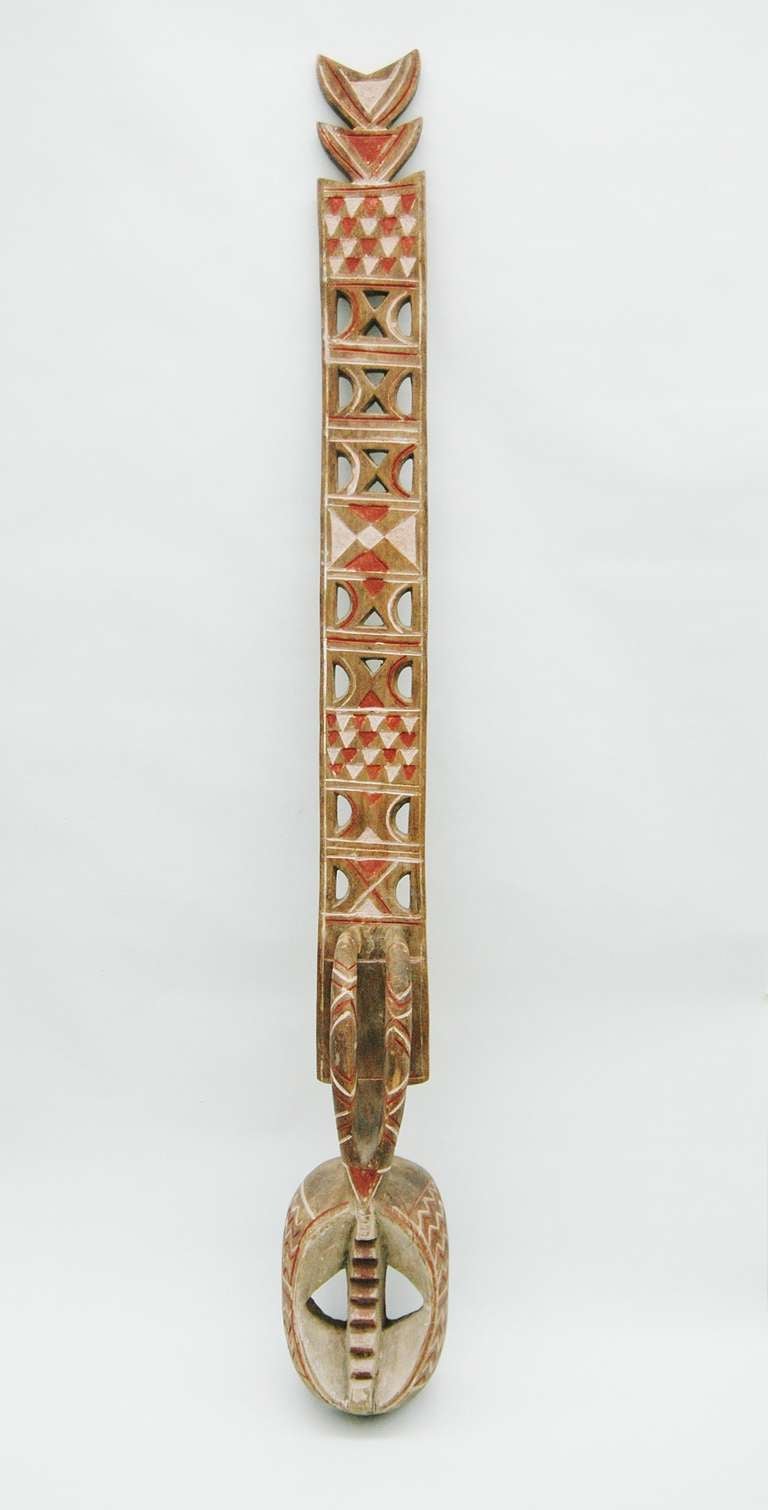 A Large Decorated Nigerian Tribal Mask