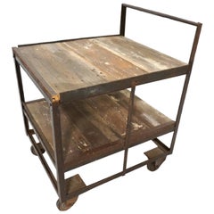 Industrial Rolling Cart with Three Tiers