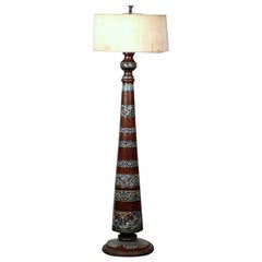 Chinese Champleve Floor Lamp