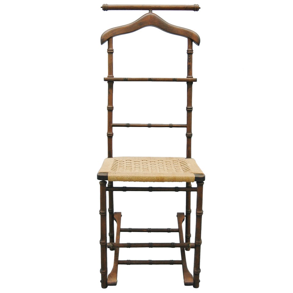 An Italian Folding Valet Chair