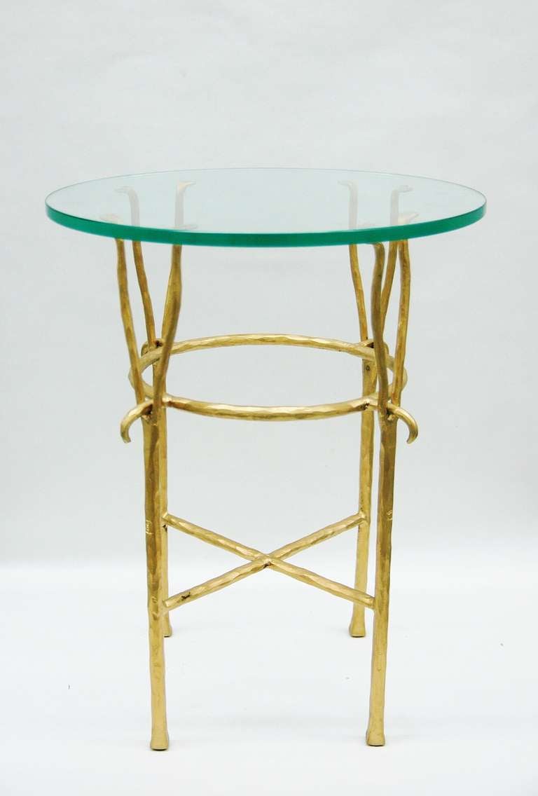 A fine side table by celebrated French artists Elizabeth Garouste and Mattia Bonetti. This table titled 