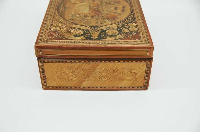 Fine Straw Marquetry Box 3