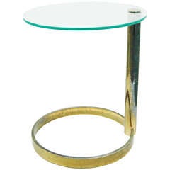 A Cantilevered Glass Table